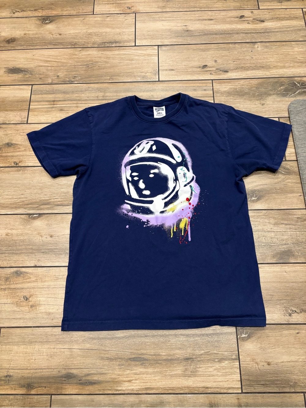 Billionaire Boys Club Spray Paint Astronaut Helmet T-Shirt Navy Large